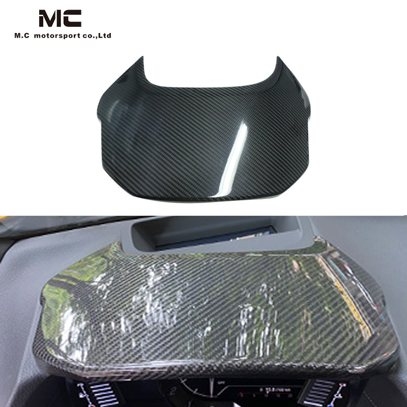 For Toyota SUPRA  A90 Dry Carbon Fiber Upper Speedmeter Cluster Cover 2019+