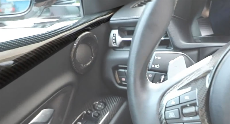 For Toyota SUPRA  A90 Dry Carbon Fiber Door Trim 2019+
