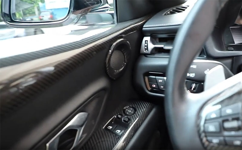 For Toyota SUPRA  A90 Dry Carbon Fiber Door Trim 2019+