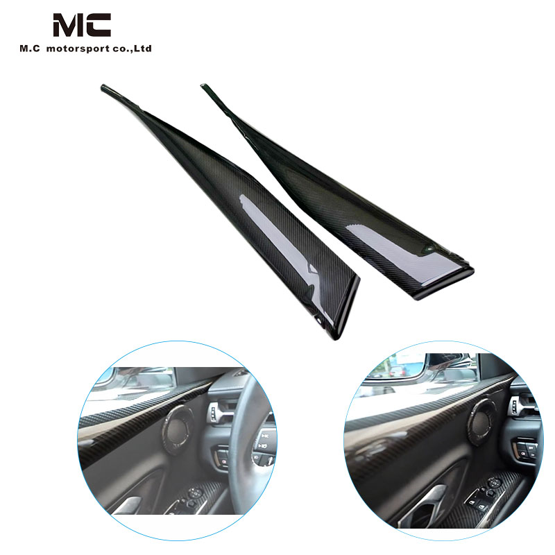 For Toyota SUPRA  A90 Dry Carbon Fiber Door Trim 2019+