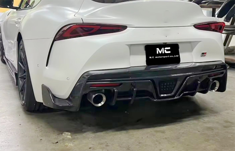 For Toyota SUPRA  A90 Toms Style Carbon Fiber Rear Diffuser 2019+