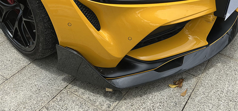 For Toyota SUPRA  A90 Three-Section Style Carbon Fiber Front Lip 2019+
