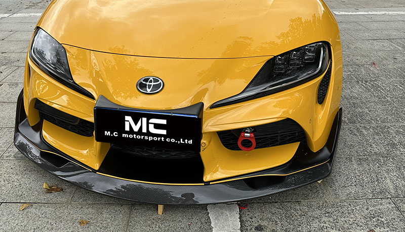 For Toyota SUPRA  A90 Three-Section Style Carbon Fiber Front Lip 2019+