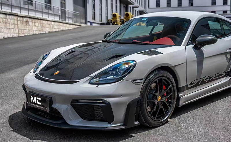 For Porsche 718 GT4 RS Style Half Carbon Fiber Fenders 2020+