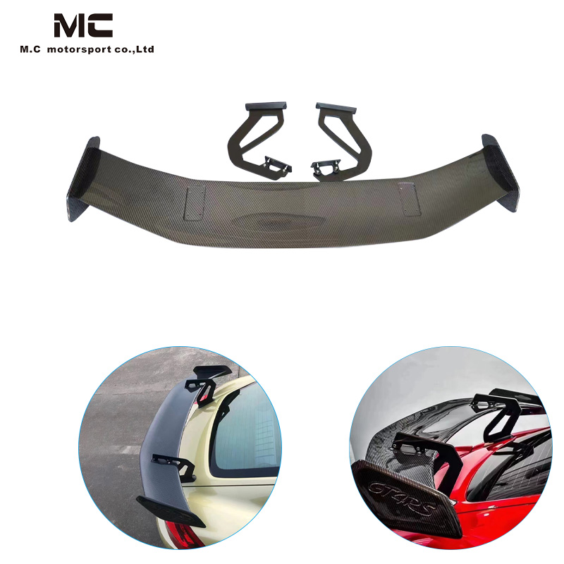 For Porsche 718 GT4 RS Style Carbon Fiber Rear Spoiler 2020+