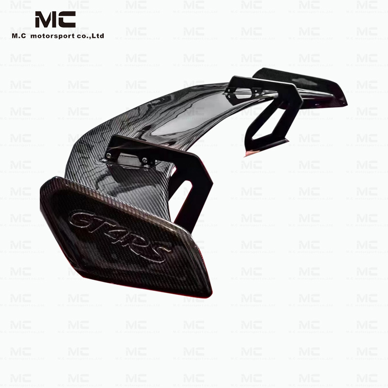 For Porsche 718 GT4 RS Style Carbon Fiber Rear Spoiler 2020+