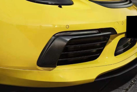 For Porsche 718 Carbon Fiber Foglight Frame Canadrs 2020+