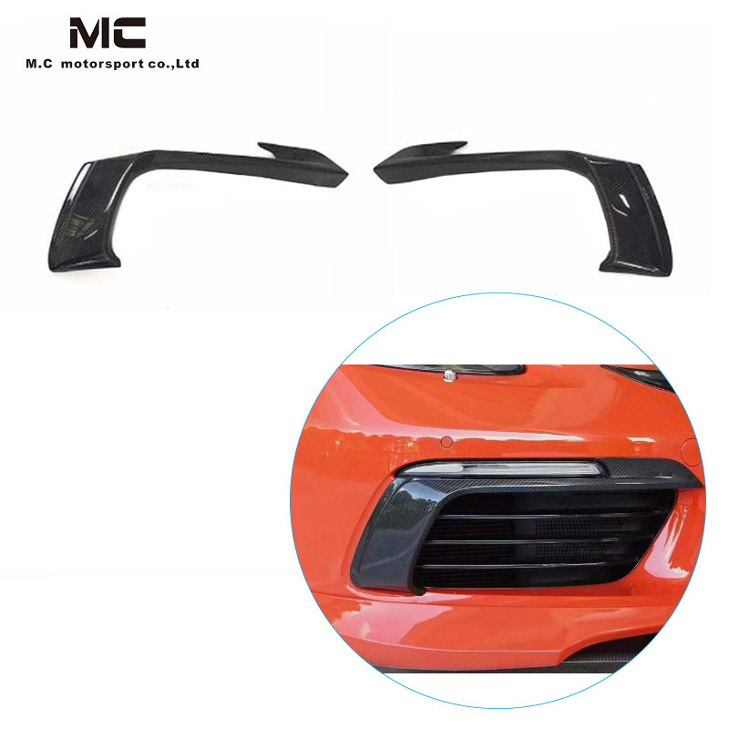 For Porsche 718 Carbon Fiber Foglight Frame Canadrs 2020+