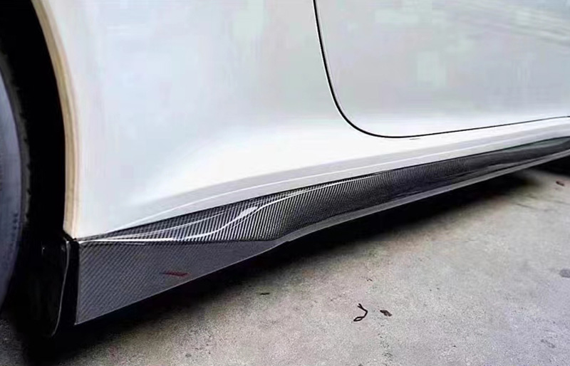 For Porsche 911 991 GT Style Carbon Fiber Side Skirts 2015-2018
