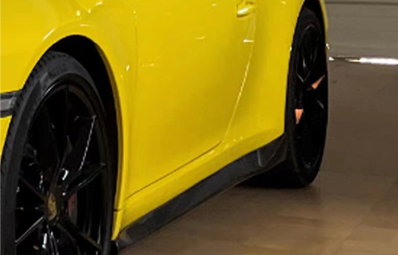 For Porsche 911 991 GT Style Carbon Fiber Side Skirts 2015-2018