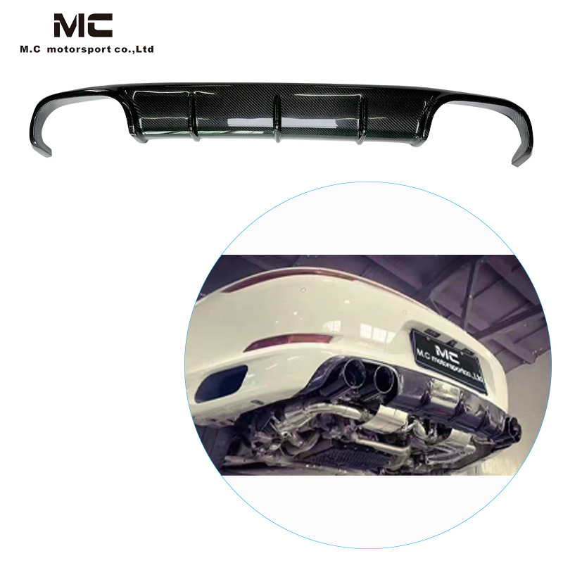 For Porsche 911 991 GT Style Carbon Fiber Rear Diffuser 2015-2018