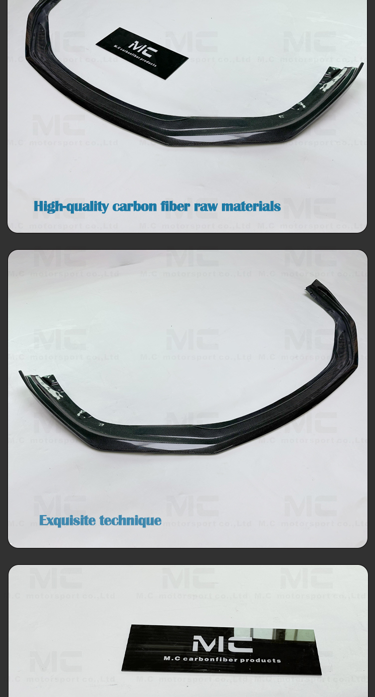 For Porsche 911 991 GT Style Carbon Fiber Front Lip 2015-2018
