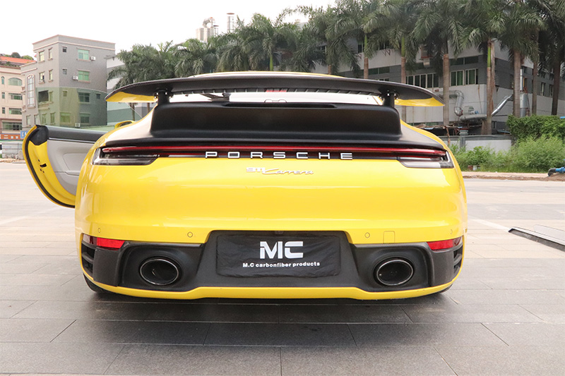 For Porsche 911 992 TURBO Style Half Carbon Fiber Rear Spoiler 2019+