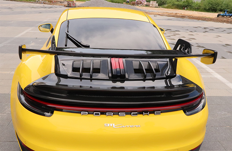 For Porsche 911 992 GT3 Style Carbon Fiber Rear Engine Cover 2019+