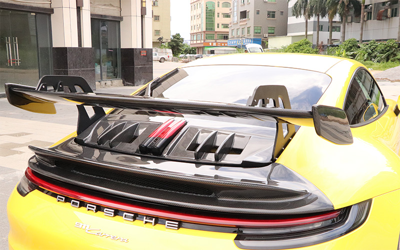 For Porsche 911 992 GT3 Style Carbon Fiber Rear Engine Cover 2019+
