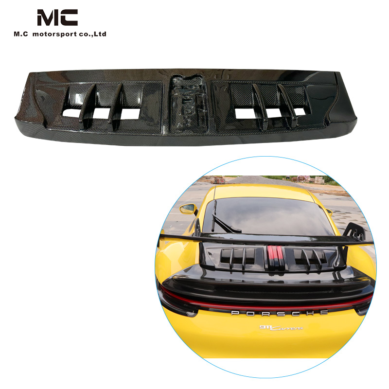 For Porsche 911 992 GT3 Style Carbon Fiber Rear Engine Cover 2019+