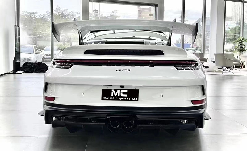 For Porsche 911 992 GT3 Style Half Carbon Fiber Rear Spoiler 2019+