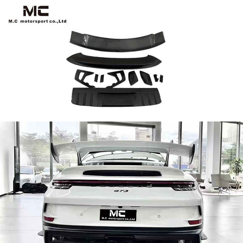 For Porsche 911 992 GT3 Style Half Carbon Fiber Rear Spoiler 2019+
