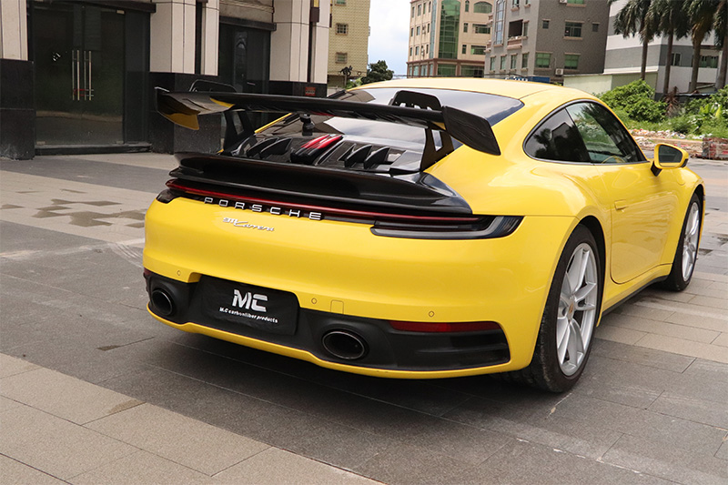 For Porsche 911 992 GT3 Style Dry Carbon Fiber Rear Spoiler 2019+