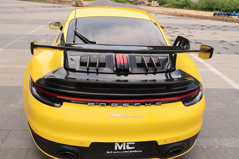 For Porsche 911 992 GT3 Style Dry Carbon Fiber Rear Spoiler 2019+