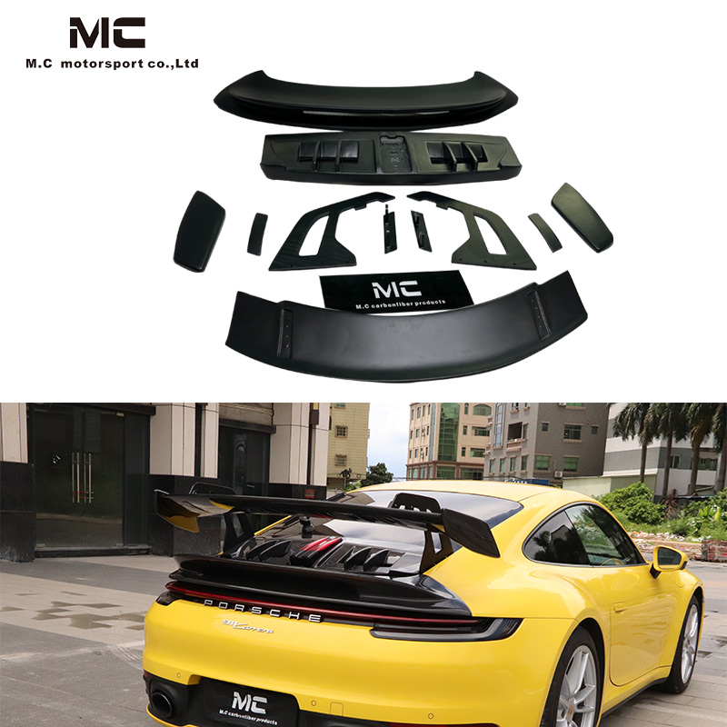 For Porsche 911 992 GT3 Style Dry Carbon Fiber Rear Spoiler 2019+
