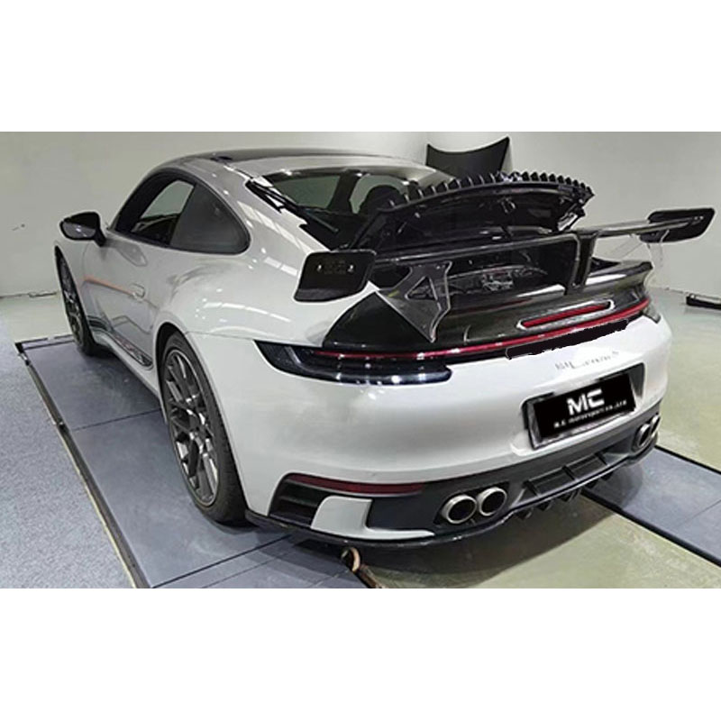 For Porsche 911 992 Techart Style Carbon Fiber Rear Spoiler 2019+