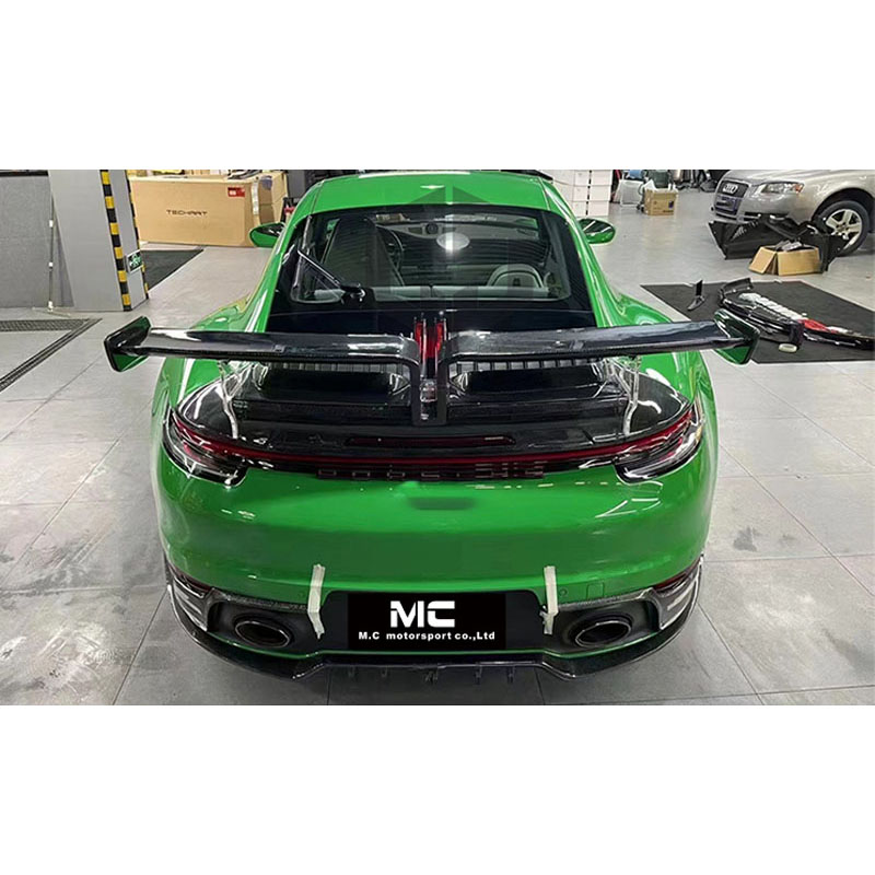 For Porsche 911 992 Techart Style Carbon Fiber Rear Spoiler 2019+