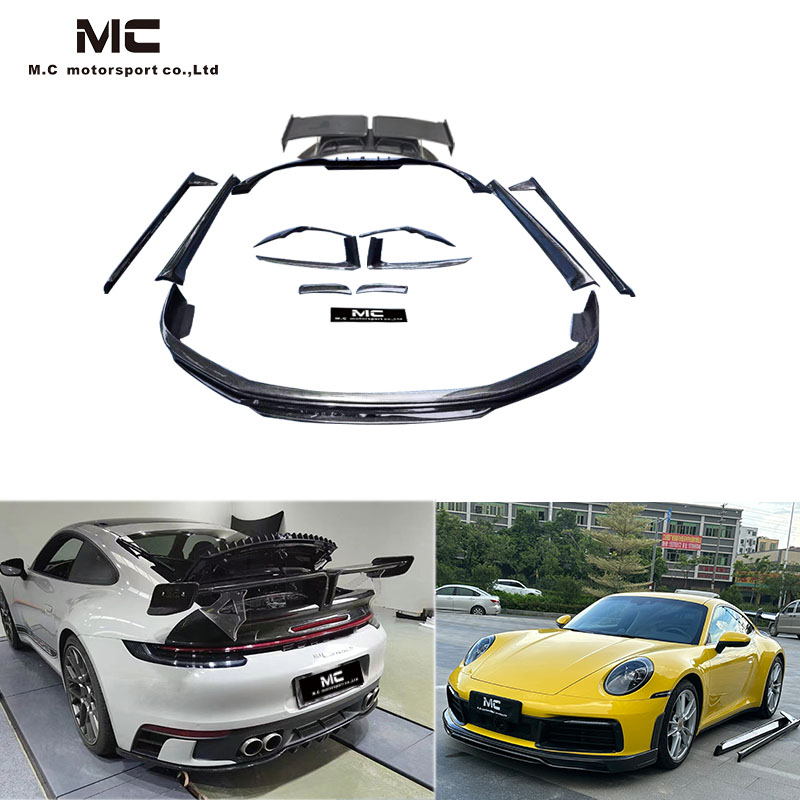 For Porsche 911 992 Techart Style Carbon Fiber Body Kit 2019+