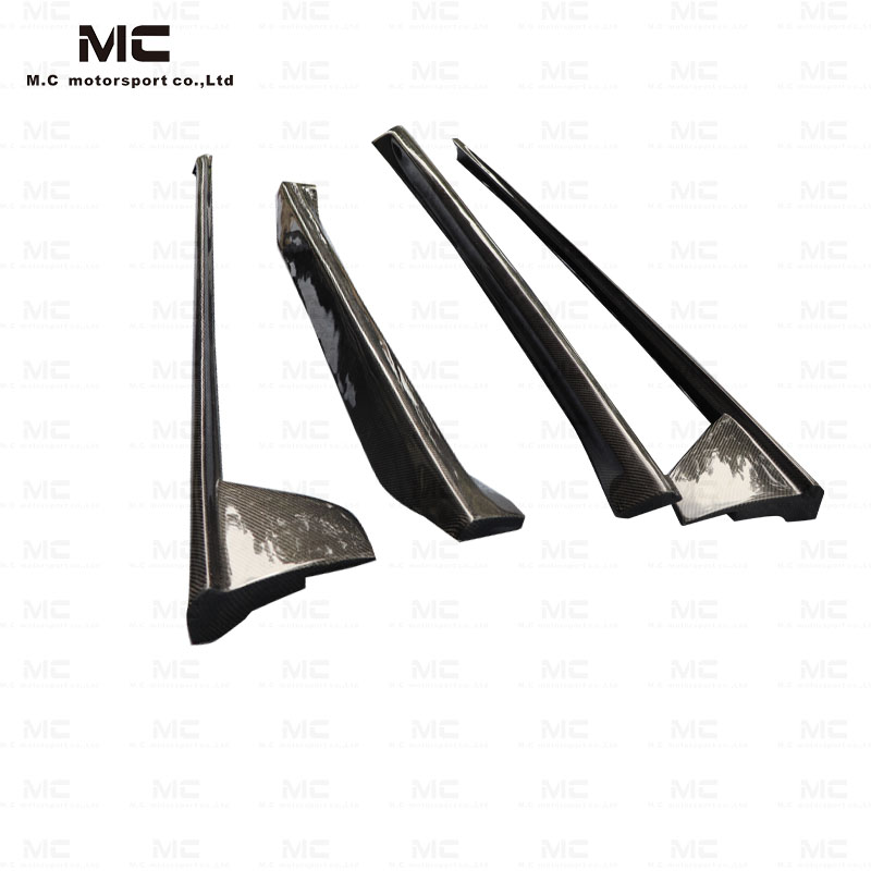 For Porsche 911 992 Techart Style Carbon Fiber Side Skirts 2019-IN