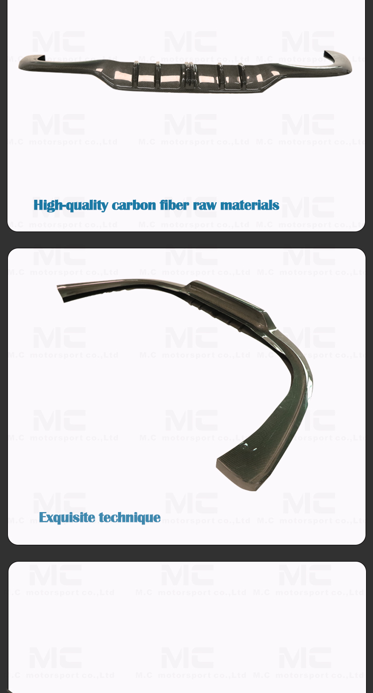 For Porsche 911 992 Techart Style Carbon Fiber Rear Diffuser 2019+