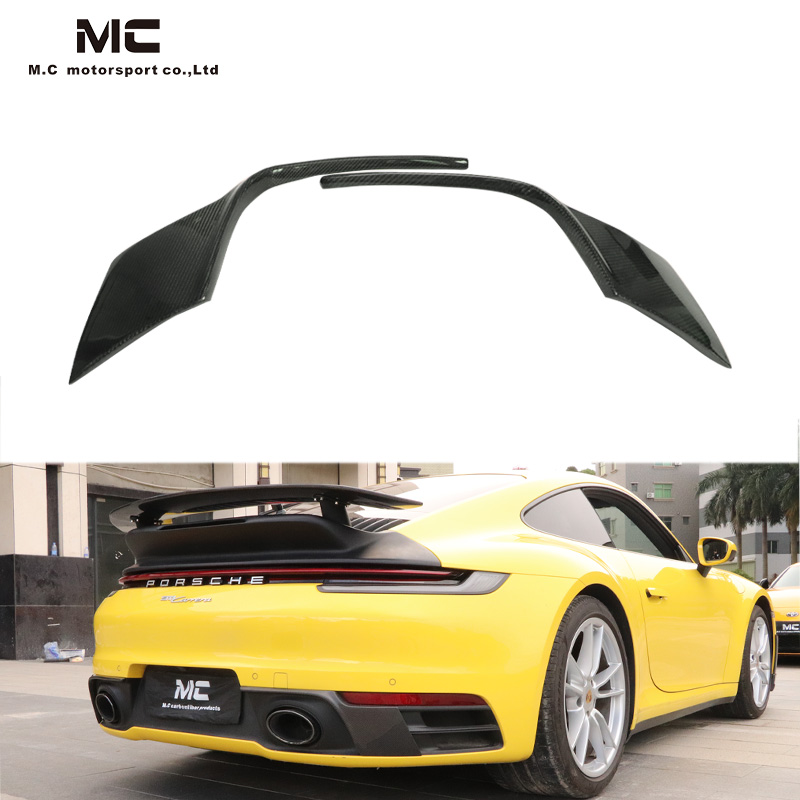 For Porsche 911 992 Carbon Fiber Rear Bumper Wind Blade 2019+