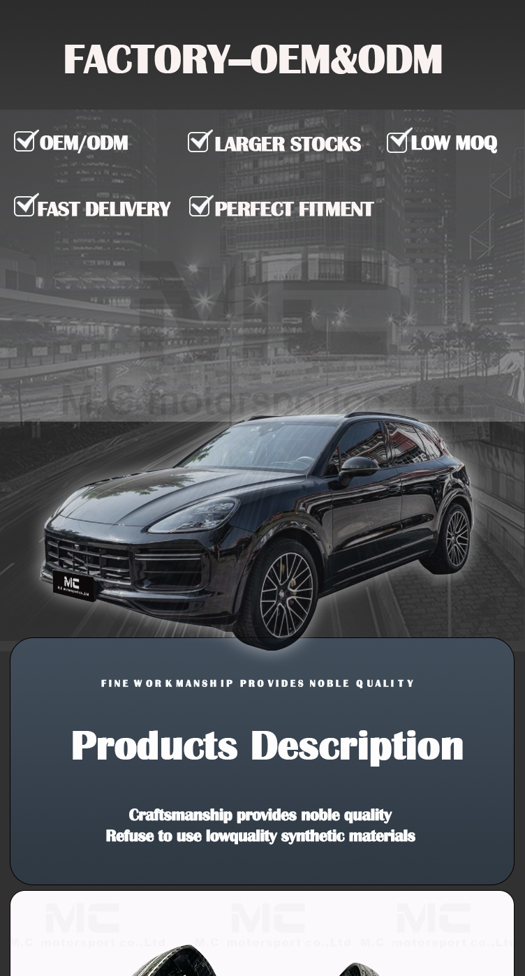 For Porsche 911 992 OE Style Carbon Fiber Rear Mirror Cover 2019-IN