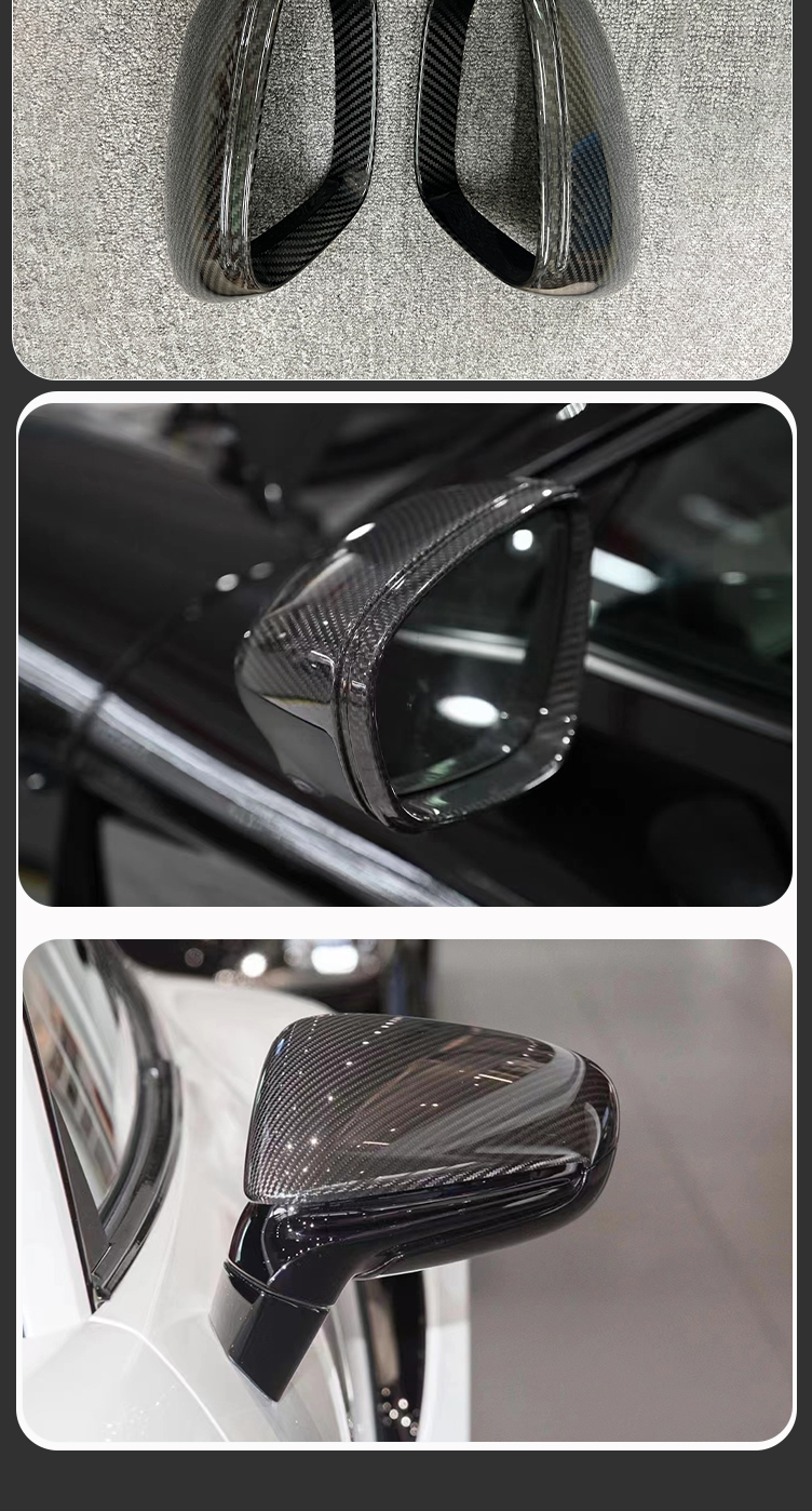 For Porsche 911 992 OE Style Carbon Fiber Rear Mirror Cover 2019-IN