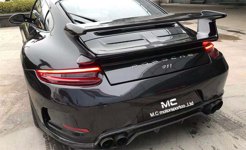 For Porsche 911 997 GT3 Style Half Carbon Fiber Rear Spoiler 2005-2011