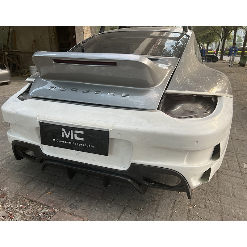For Porsche 911 997 SC Style Fiberglass Rear Spoiler 2005-2011