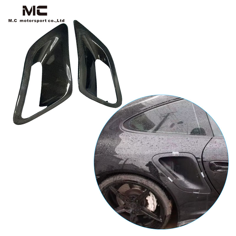 For Porsche 911 997 Carbon Fiber Rear Side Vent Trim 2005-2011