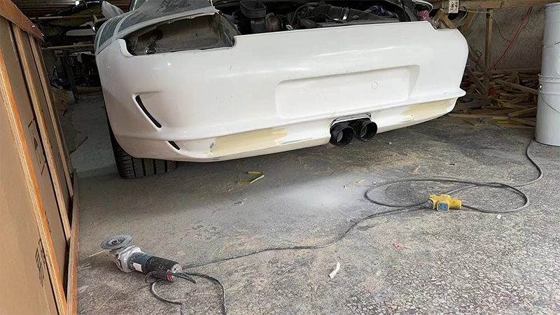 For Porsche 911 997.1 Fiberglass Rear Bumper 2005-2011