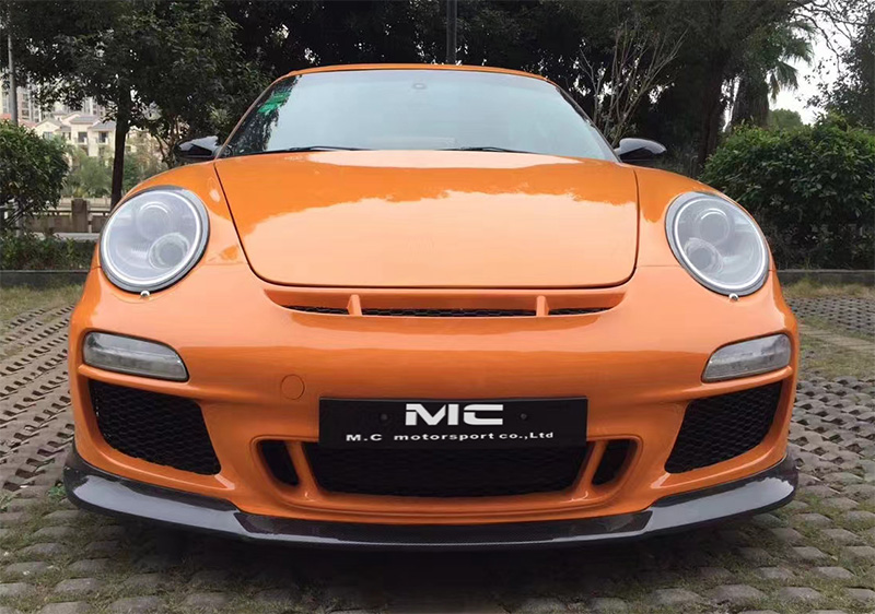 For Porsche 911 997 GT3 Style Fiberglass Front Bumper 2005-2011
