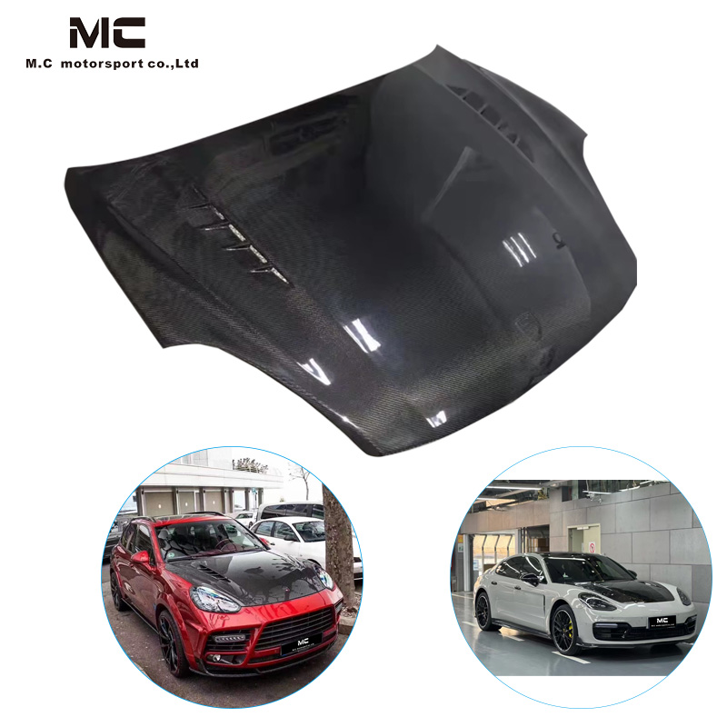 For Porsche Cayenne 958 Mansory Style Carbon Fiber Engine Hood 2012-2018