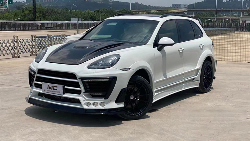 For Porsche Cayenne 958.1 HM Style Carbon Fiber Front Engine Hood 2012-2018