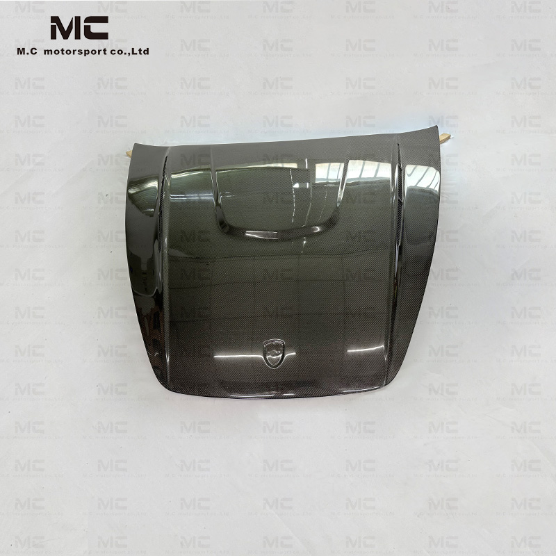 For Porsche Cayenne 958.1 HM Style Carbon Fiber Front Engine Hood 2012-2018