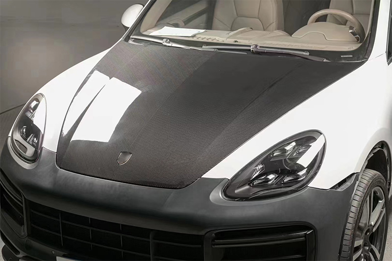 For Porsche Cayenne 958.1 Carbon Fiber Engine Hood 2011-2014