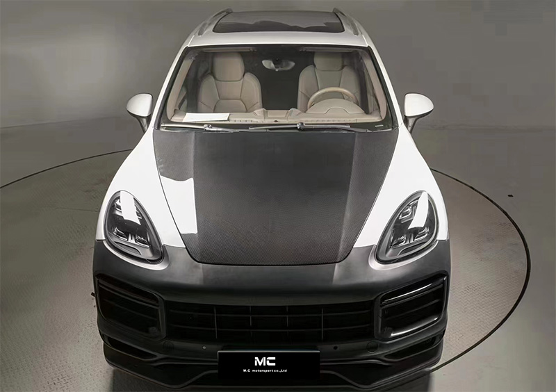 For Porsche Cayenne 958.1 Carbon Fiber Engine Hood 2011-2014
