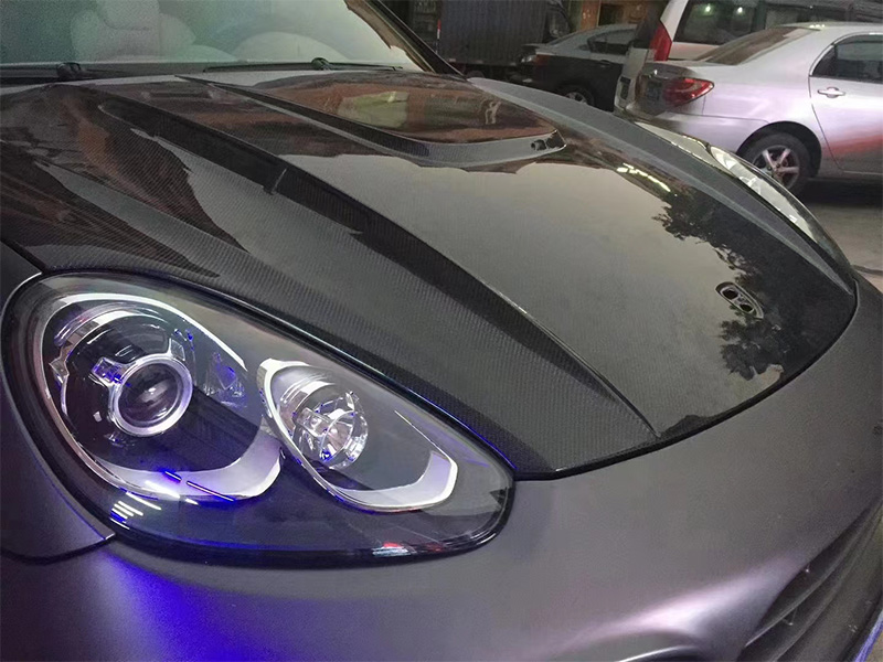 For Porsche Cayenne 958.2 Carbon Fiber Engine Hood 2012-2018