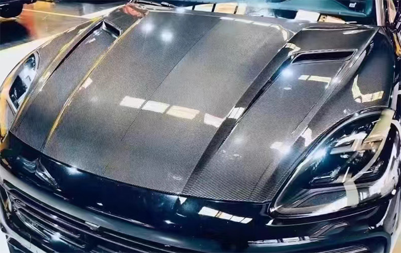 For Porsche Cayenne 958.2 Carbon Fiber Engine Hood 2012-2018