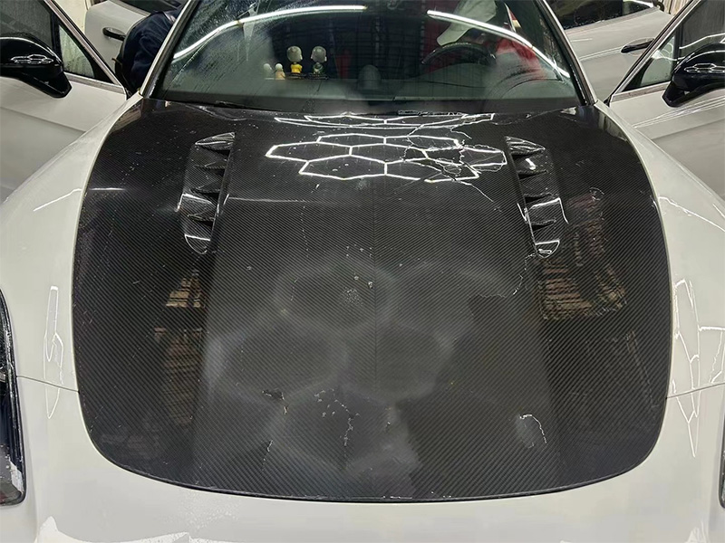 For Porsche Panamera 971 Mansory Style Carbon Fiber Hood 2017-2023