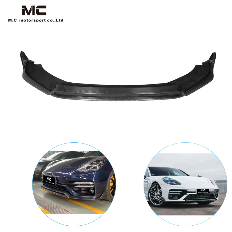 For Porsche Panamera 971 Turbo GTS to Topcar Style Carbon Fiber Front Lip 2017-2023