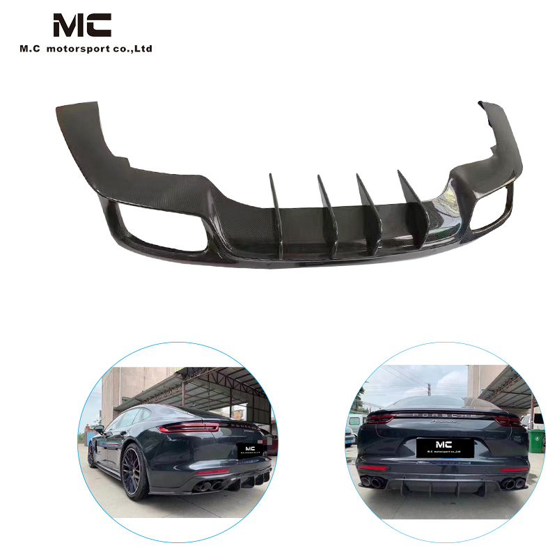 For Porsche Panamera 971 Blade Style Carbon Fiber Rear Diffuser 2017-2023