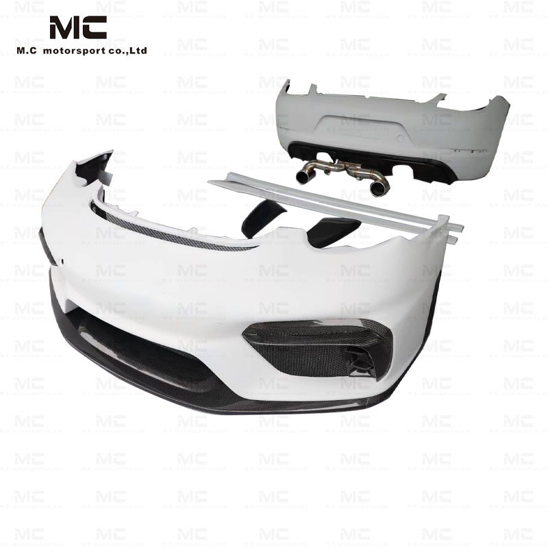 For Porsche 987 Half Carbon Fiber 718 GT4 Style Body Kit 2005-2008