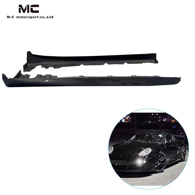 For Porsche 987 Carbon Fiber Side Skirts 2005-2008
